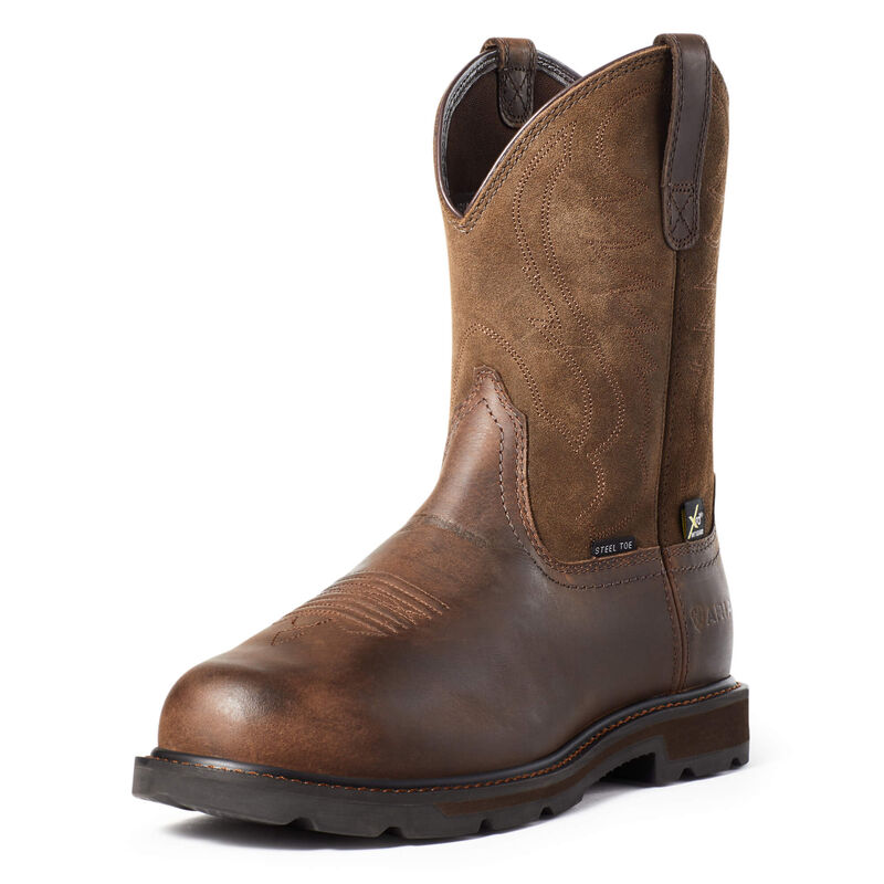 Ariat Arbeitsschuhe Herren - Groundbreaker Metguard Steel Toe DunkelBraun ( NHMVZ-7614 )